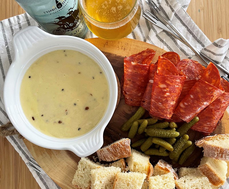 Fondue au fromage et à la bière