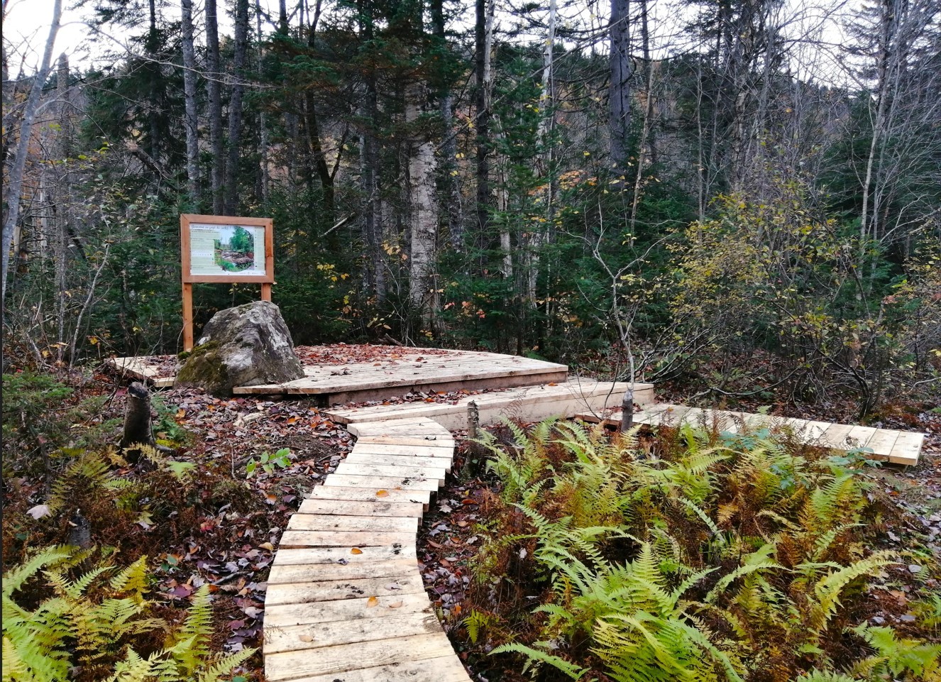 Sentier éducatif inauguré au lac Simon.